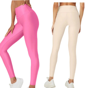 Mallas de Yoga de cintura alta para mujer, superventas de 2025, Pantalones de mujer con logotipo personalizable sublimado para uso en el gimnasio, mallas de bajo precio - Product Image 3