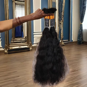 100% cheveux humains non transformés Extensions de cheveux vierges de qualité supérieure Double trame cheveux bruts Super Double extrémités dessinées un donneur - Product Image 1