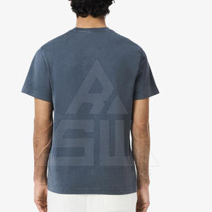 T-shirts pour hommes en polyester/coton, grande taille, logo personnalisé, écologiques, décontractés, unis, manches courtes - Product Image 4