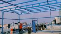Almacén de Estructura de Acero Duradero de Alta Calidad, Taller de Diseño Moderno de Mediados de Siglo, Fácil de Ensamblar, Ingeniería Sparxwizz India