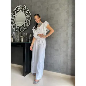 Ensemble de cordon en rayonne pour femmes Angel White - Product Image 6