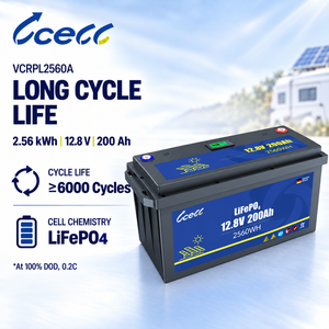 แบตเตอรี่ LiFePO4 12V 200Ah แบบ Deep Cycle คุณภาพสูง พร้อมระบบ Smart BMS สำหรับ RV เรือ ระบบโซลาร์เซลล์ และระบบไฟฟ้าแบบออฟกริด - Product Image 2