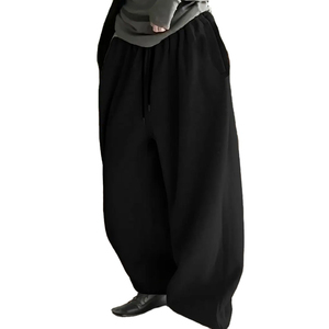 กางเกงจ็อกเกอร์ทรงตรง ผ้าสแปนเด็กซ์/โพลีเอสเตอร์ ปักลายเรียบ รุ่น Regular Fit 2026 สำหรับผู้หญิง เอวยางยืดระดับกลาง ระบายอากาศได้ดี สวมใส่สบาย - Product Image 4