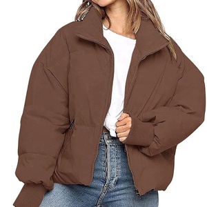 Chaqueta acolchada de algodón de moda de Invierno para mujer de gran calidad 2025, abrigo de lona transpirable con Material de relleno de plumón - Product Image 4