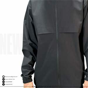 Veste coupe-vent imperméable et respirante pour homme en tissu à mémoire de forme écologique avec panneau d'aération frontal – Style streetwear - Product Image 6