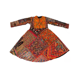 Robe banjara bohème afghane de qualité supérieure-Vintage avec broderie à la main complexe - Product Image 5