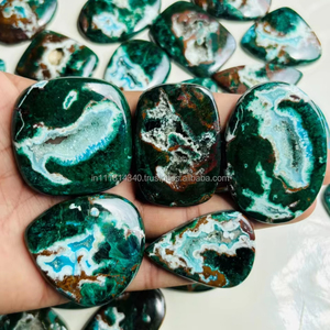 หินคริสโซโคลลาทรงหลวมเกรด AAA อัญมณีธรรมชาติสำหรับการทำเครื่องประดับพร้อมขาย - Product Image 2