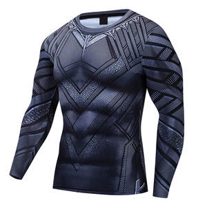 Chemise de compression unisexe coupe ajustée pour homme Vêtements de sport à manches longues pour la musculation et le fitness Vêtements d'entraînement pour homme - Product Image 2