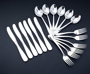 Juego de cubiertos de nivel superior hecho a mano con acero inoxidable de alta calidad Acero inoxidable de calidad superior, mejor para hoteles y restaurantes - Product Image 6