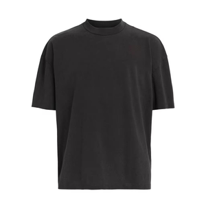 2025 Camiseta de algodón 100% de gran tamaño de lujo para hombre, camiseta Premium de tela de punto con patrón sólido y logotipo personalizado de calidad Premium - Product Image 3