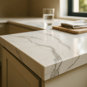 Encimera Moderna Clásica de Calacatta Puro con Superficie para Mueble de Baño, Aplicaciones en Pared y Suelo, 20mm/30mm de Grosor, Impermeable y Duradera - Product Image 3