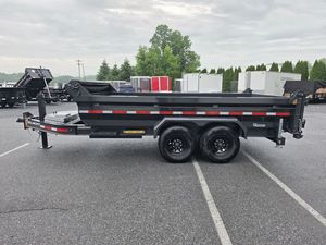 Direct Manufacturer Price 7 x 14 FT Heavy Duty Belmont DLX8214-14K Hydraulic Dump Trailer for Gravel, Sand & Debris Hauling - Product Image 5