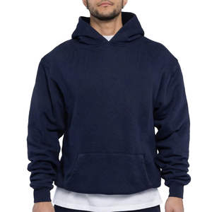 Sudadera con capucha de algodón 100% de gran tamaño para hombre de alta calidad, sudaderas con capucha térmicas de hombro caído de calidad de lujo para hombre - Product Image 6