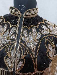 ชุดคลุมทรงเบอร์เลสก์แต่งด้วยลูกปัดปักเลื่อมทรงตรงรอบเอวคอสำหรับเสื้อผ้าเทศกาล - Product Image 3