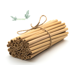 หลอดหลอดไม้ไผ่เป็นมิตรต่อสิ่งแวดล้อมย่อยสลายได้หลอดชา/หลอดไม้ไผ่แบบมีฟองหลอดสำหรับดื่มขายส่งจาก Eco2go เวียดนาม - Product Image 1