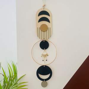 Cintre mural en bois décoratif élégant conçu pour les murs de bureau d'intérieurs de maison et la décoration d'entrée - Product Image 5