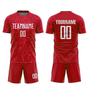 Conception personnalisée Impression par sublimation Uniforme de football Adultes Découpe automatisée Chemises et hauts Vêtements de football Maillot de football - Product Image 4