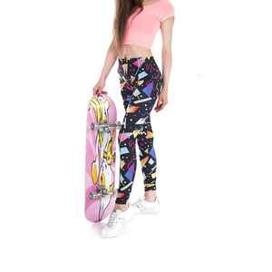 Mallas de Yoga con estampado personalizado para mujer, mallas transpirables de poliéster/licra, ropa deportiva sin costuras, entrenamiento deportivo de talla grande para mujer - Product Image 2