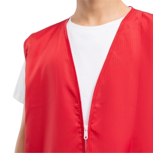 Chaleco DE TRABAJO PARA sala limpia de poliéster 98%, chaqueta antiestática reflectante de alta visibilidad, chaleco de seguridad personalizable con logotipo, venta al por mayor - Product Image 3