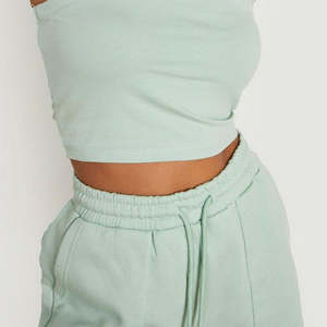 กางเกงขาสั้นผ้าคอตตอนลำลองสำหรับผู้หญิงกางเกงขาสั้นผ้าคอตตอนแห้งเร็วผ้าอีลาสติกสำหรับผู้ใหญ่ - Product Image 4