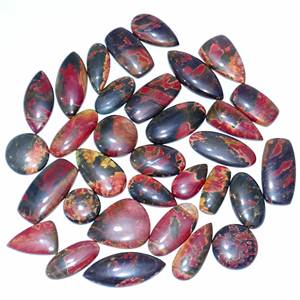 Cabujón de piedras preciosas de cuarzo suelto de jaspe Cherry Creek Natural de alta calidad para la fabricación de joyas, forma mixta - Product Image 4