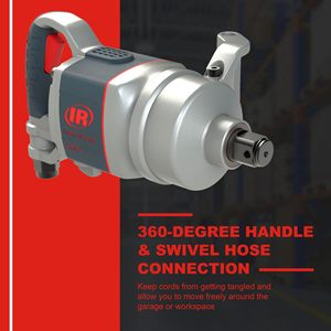 Clé à chocs pneumatique de 1 pouce avec couple maximal de 2 100 pi-lb, poignée en D, mécanisme à double marteau, clés pneumatiques personnalisables OEM - Product Image 2