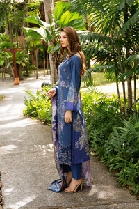 Nouveau design de pelouse pour femmes Shalwar Kameez robes de soirée de style pakistanais vêtements d'exportation de haute qualité - Product Image 3