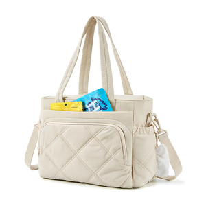 Sac isotherme de grande capacité, sac de rangement matelassé imperméable, sac fourre-tout moelleux avec poignées - Product Image 2