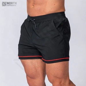 Pantalones Cortos Deportivos Casuales de Verano para Hombre, de Alta Calidad, Ecológicos, Sólidos, para Gimnasio, Entrenamiento, con Logotipo Personalizado, de Poliéster y Algodón Transpirable - Product Image 4