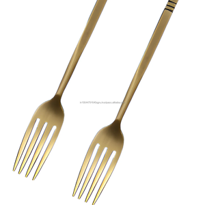 New Royal Design Gold Metal Dinner <b>Fork</b> For Restaurant Dining Home Wedding - Product Image 1