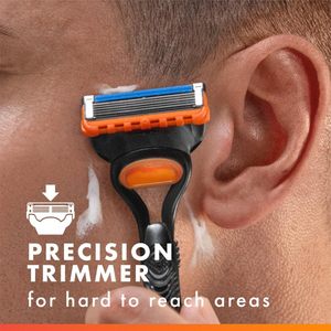 Maquinilla de Afeitar Rotatoria Gillette Fusion5 para Hombre, 1 Mango, 5 Cuchillas Desechables de Acero Inoxidable, Lubrastrip, Afeitado Preciso - Product Image 4