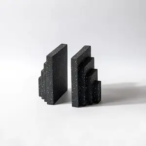 最新のアルミ鋳造ブロックスタイルは、低価格で高品質の仕上げで本を保持するためのデザインブックエンドをサポートします