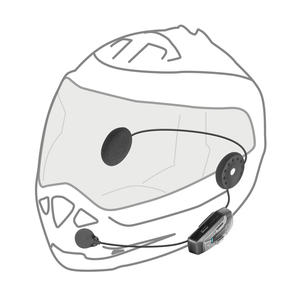 Sistema de Comunicación Intercomunicador para Motocicletas de Alto Rendimiento CELLULARLINE U-COM 6R, Paquete Doble - Product Image 3