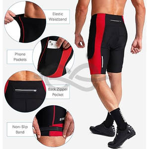 Short de cyclisme respirant pour hommes de qualité supérieure Grandes tailles Personnalisé OEM Sublimation Design Impression Performance Biker Wear - Product Image 5