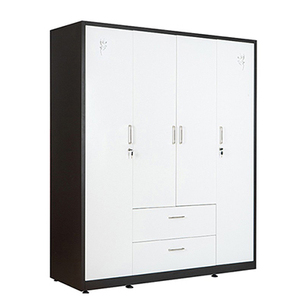 Hoa Phat Minimalist 4-Door Convertible Cloth <b>Wardrobe</b> Lockable and <b>Foldable</b> for Home Furniture for Apartment Use - Product Image 1