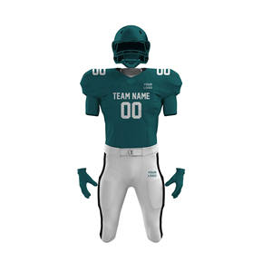 Tenues de football américain respirantes à manches courtes 100% polyester personnalisables - Product Image 5