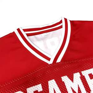 Camiseta de Fútbol Americano Personalizada para Hombre, Estilo Urbano, Malla Sublimada de Alta Calidad, Corte Cuadrado, Manga Corta, 2025 - Product Image 4