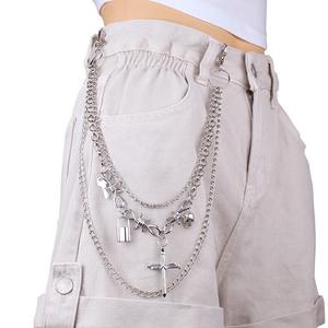 โซ่กระเป๋าเงินแบบโซ่พร้อมจี้แฟชั่นแบบพั้งค์สำหรับผู้ชายผู้หญิงของขวัญวันครบรอบงานตามสั่ง - Product Image 2