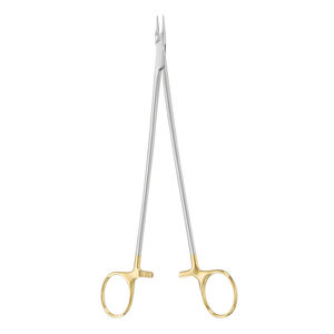 Ryder DIA คีมสเตนเลสขนาด220มม. 8.34 "ที่ใส่เข็มครึ่งทองด้วยมือพร้อมฝากันฝุ่น - Product Image 4