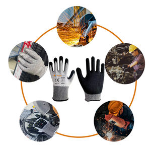 ถุงมือป้องกันการบาดเอนกประสงค์ โพลีเอสเตอร์ ถุงมือป้องกันการบาดระดับ A5 ถุงมือยางสำหรับงานอุตสาหกรรม - Product Image 3