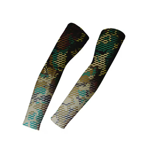 Mangas de brazo de tela suave con estiramiento de secado rápido, ajuste elástico cómodo y malla transpirable para mangas de brazo de entrenamiento - Product Image 5