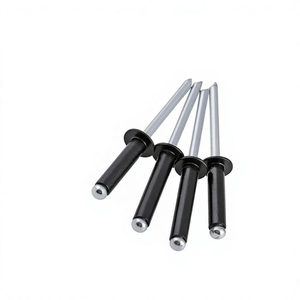 Tuerca Remachable de Aluminio Negra con Extremo Abierto y Cabeza Redonda Plana M28 M32 M4 Estándar Nacional de China - Product Image 1