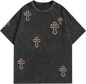 Camisetas de Hombre 2025 de Alta Calidad, 100% Algodón, Nueva Moda, Ligeras, Anti-Pilling, Corte Holgado, Manga Corta, Estilo Urbano, Personalizables - Product Image 1