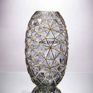 Fancy Designer New Latest Stylish Modern With Gold Wire Decorating New Luxury Style <b>Flower</b> <b>Vase</b> - Product Image 6
