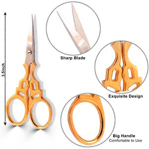 Ciseaux de précision pour broderie, couture, nail art, découpe de tissu, en acier inoxydable, professionnels, vente en gros directe d'usine OEM - Product Image 5