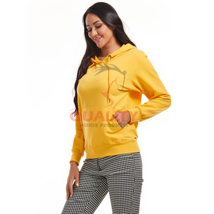 Solid Ladies Equestrian <b>Hoodies</b> Equestrian Enthusiast Apparel <b>Horse</b> Riding Fashion <b>Hoodies</b> Quick-Dry Fabric Endorsed Equine Wear - Product Image 1