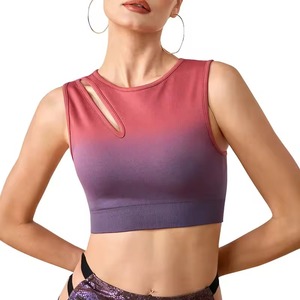 Soutien-gorge de sport pour femmes, nouvelle arrivée, personnalisable en gros, respirant, push-up, pour la salle de sport et le yoga, impression par sublimation pour la course à pied - Product Image 1