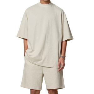 Ensembles de t-shirts et shorts sportifs légers pour hommes, matière douce et respirante, ensembles de t-shirts et shorts pour hommes avec logo personnalisé, vente en gros - Product Image 6