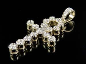 Pendentif tendance en argent S925 style hip-hop avec croix chrétienne en moissanite pour hommes et femmes - Product Image 4