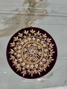 กระเป๋าคลัทช์ลูกปัดทำมือที่สง่างามสำหรับผู้หญิงเหมาะสำหรับงานแต่งงานและงานพิเศษ - Product Image 3